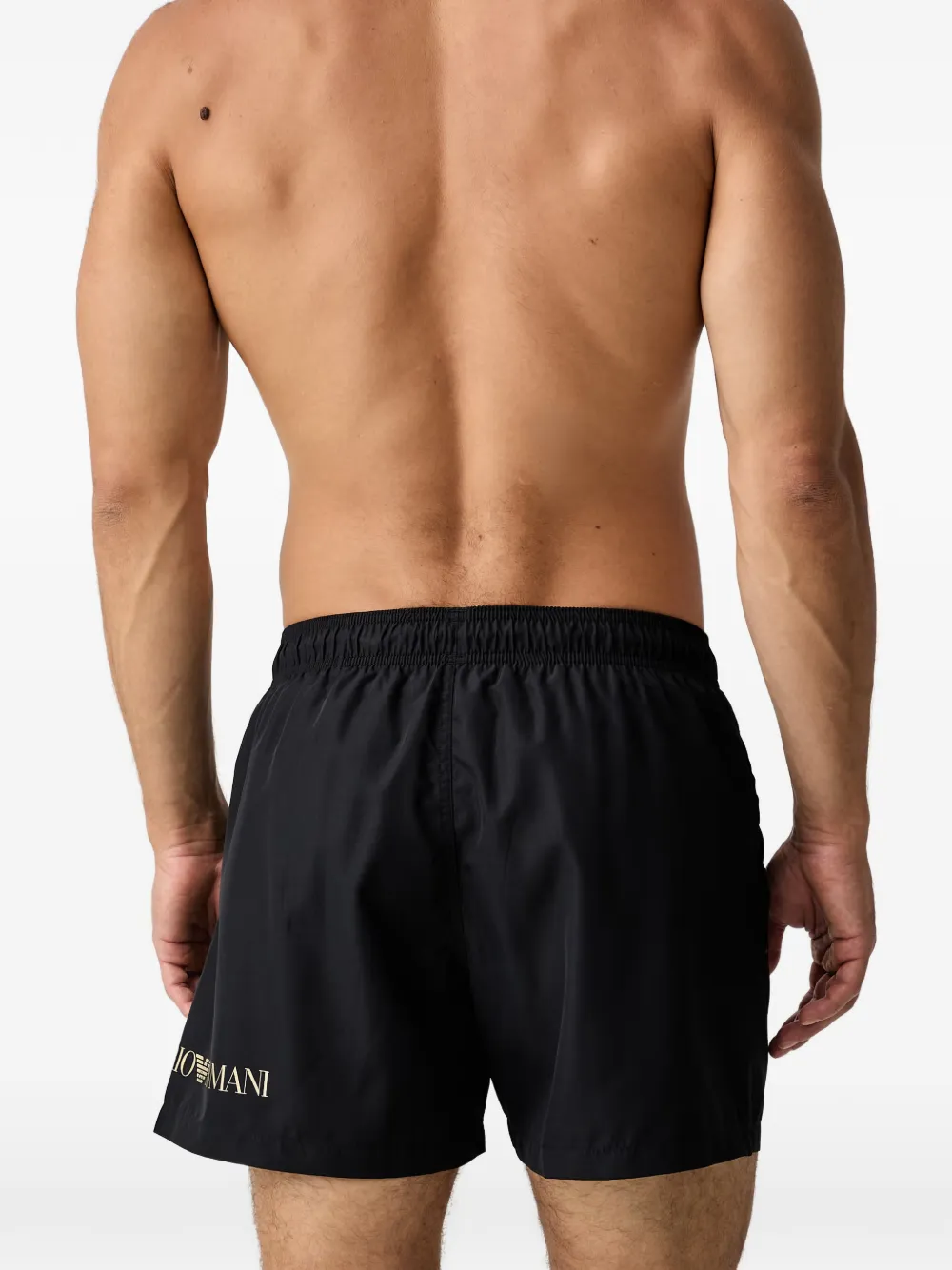 Ea7 Emporio Armani Zwembroek met logodetail Zwart