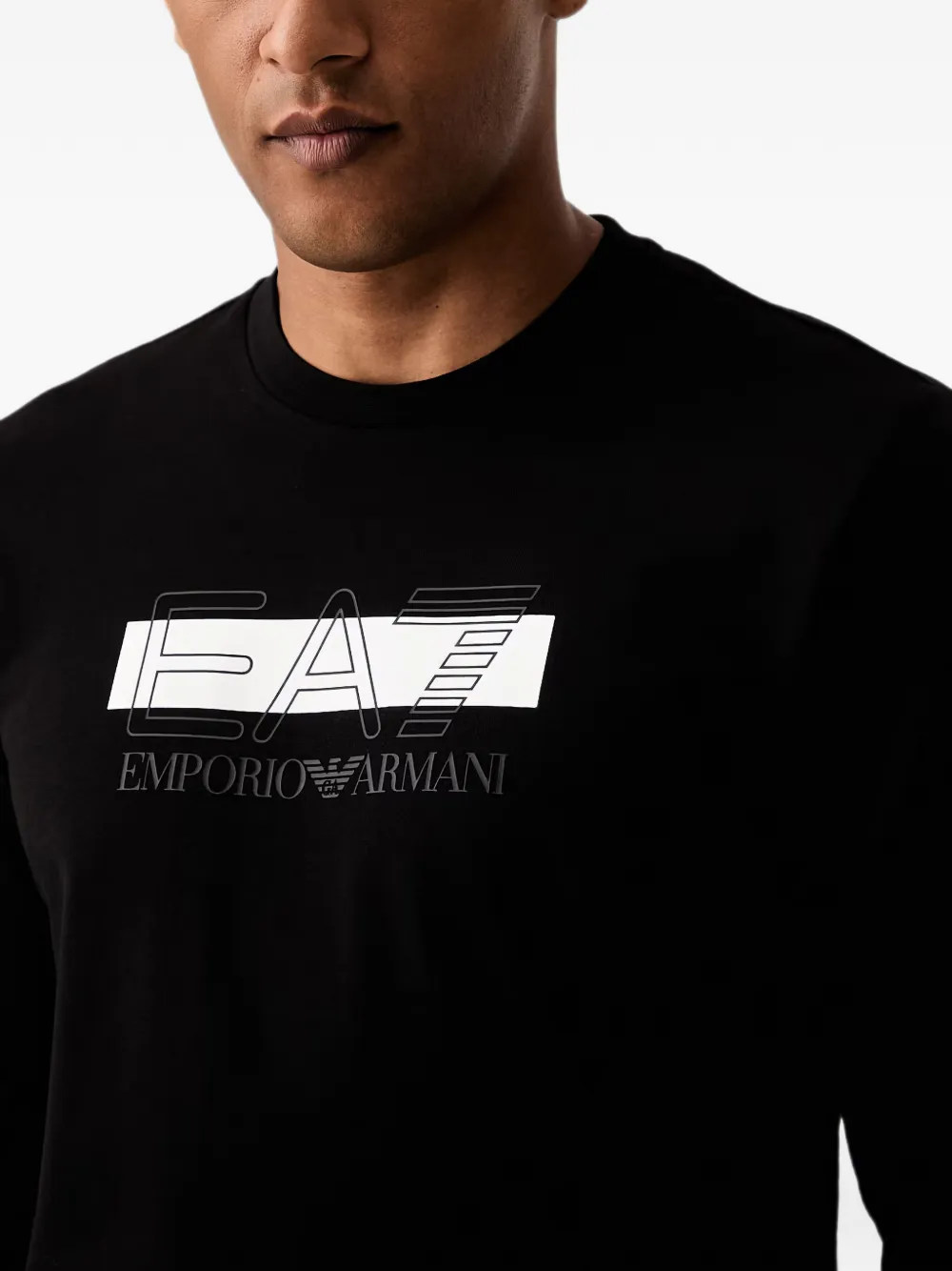 Ea7 Emporio Armani Trainingspak met logoprint Zwart