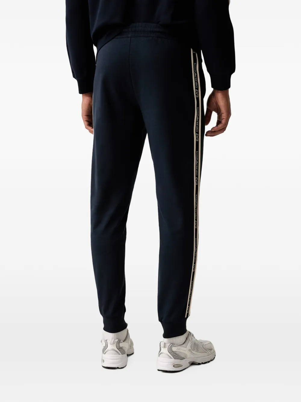 Ea7 Emporio Armani Trainingsbroek met logoband Blauw