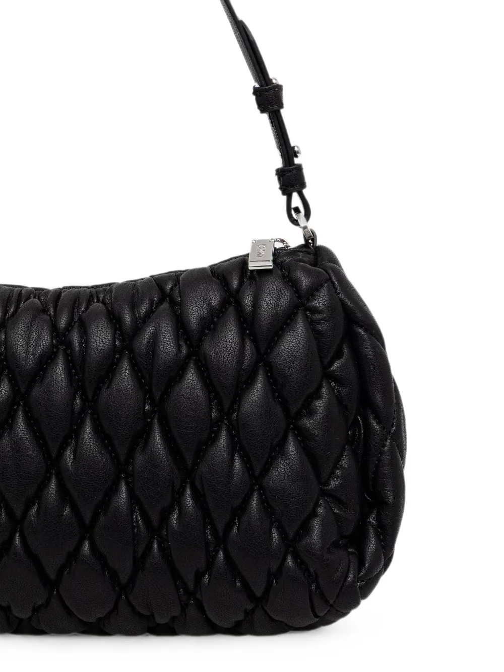 DKNY Remy gewatteerde schoudertas met logo-plakkaat Zwart