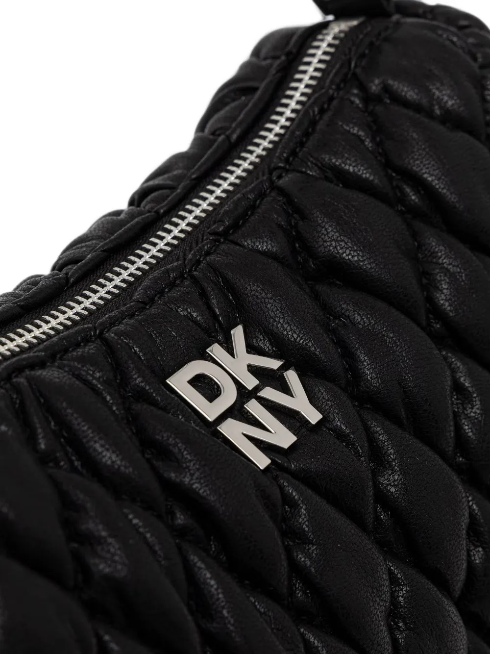 DKNY Remy gewatteerde schoudertas met logo-plakkaat Zwart