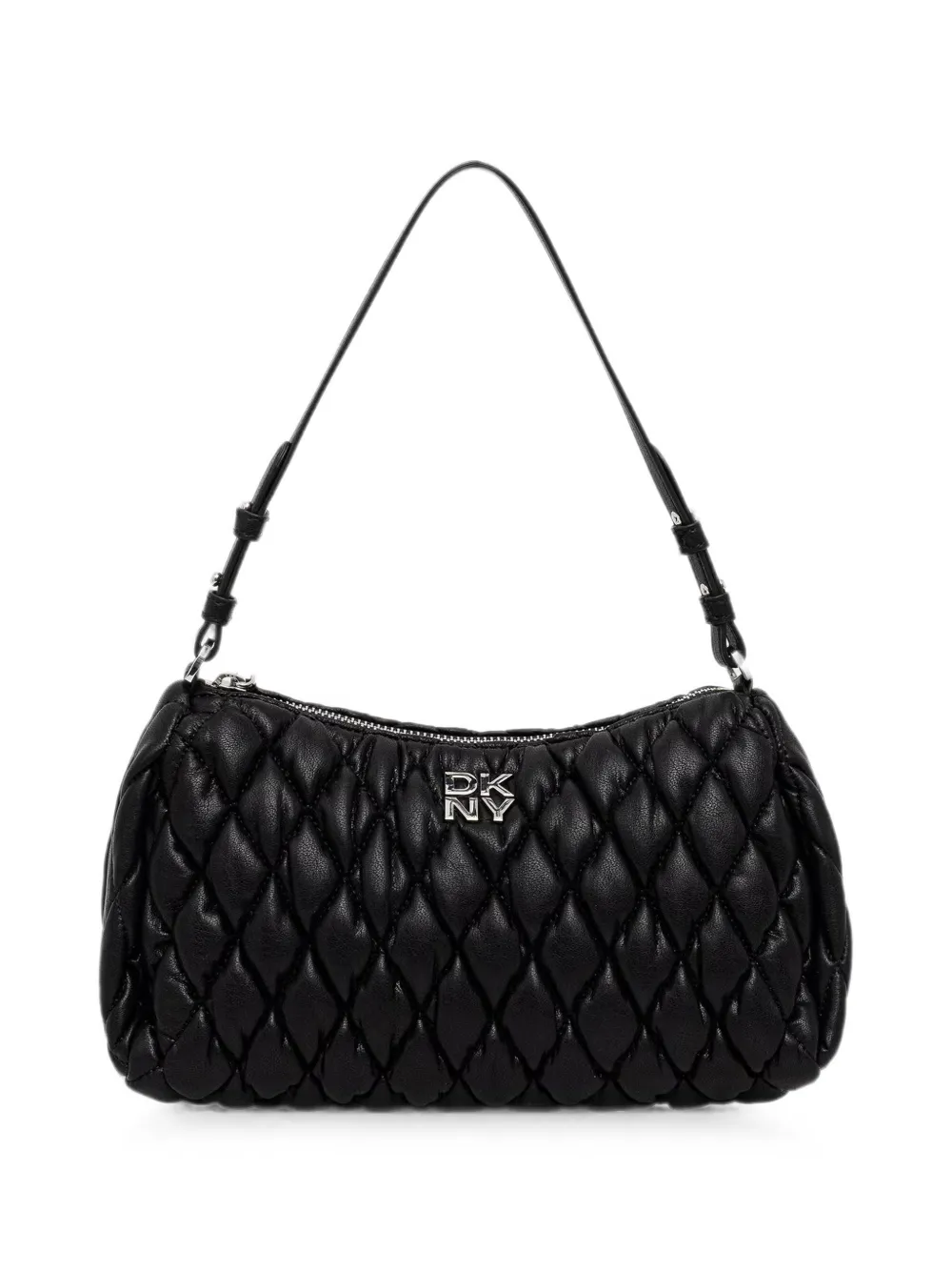 DKNY Remy quilted logo-plaque shoulder bag - Nero