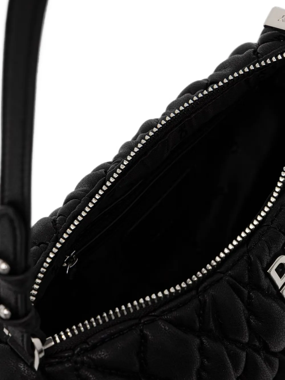 DKNY Remy gewatteerde schoudertas met logo-plakkaat Zwart