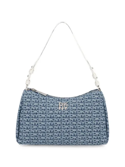 DKNY monogram-logo denim tote bag