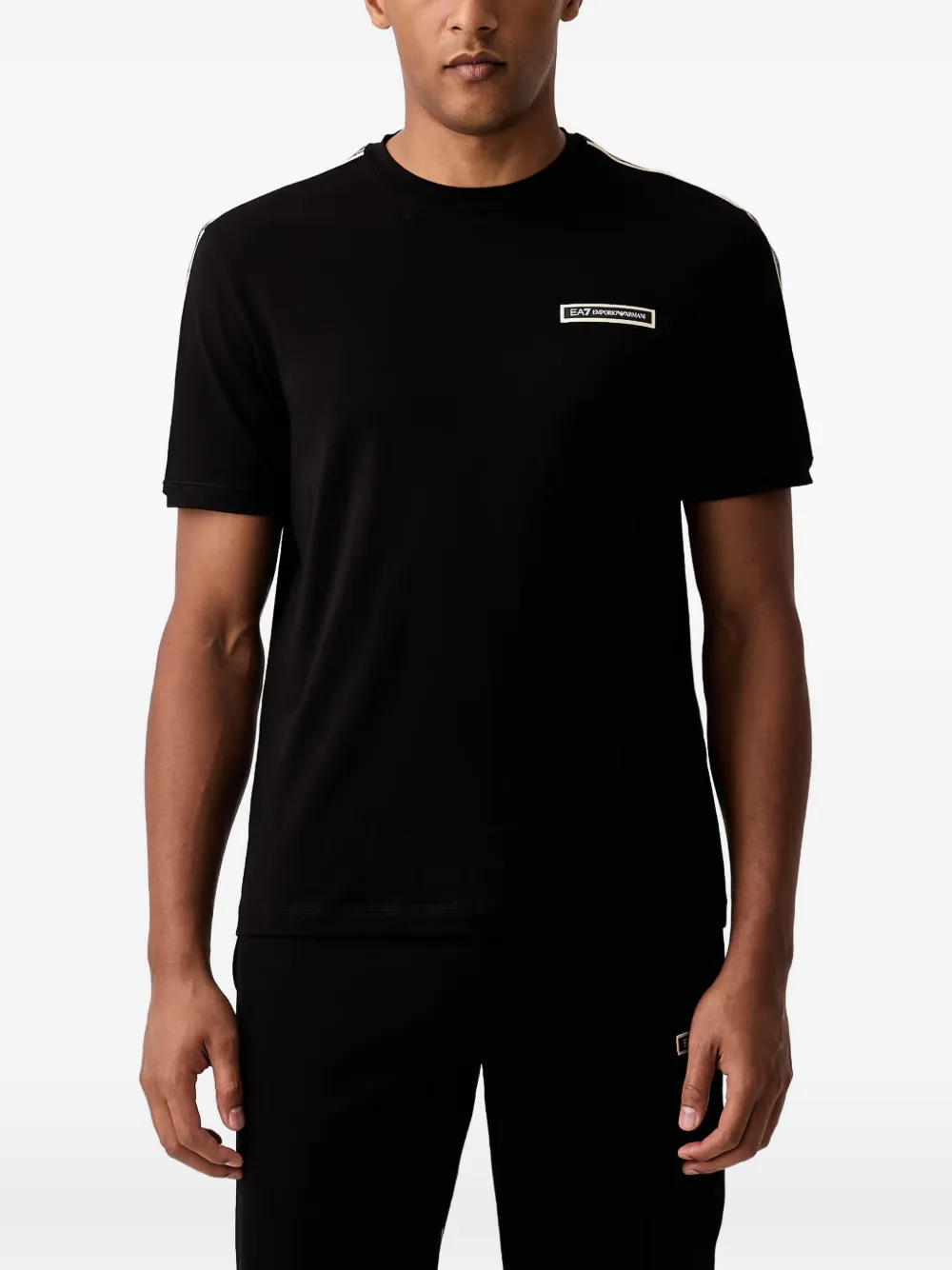 Ea7 Emporio Armani logo-tape T-shirt - Nero