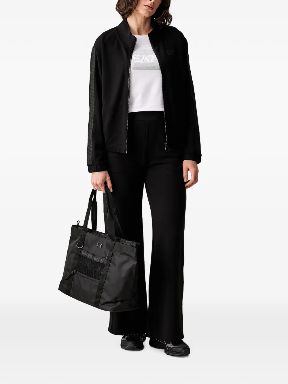 Ea7 Emporio Armani logo-detail trousers Zwart