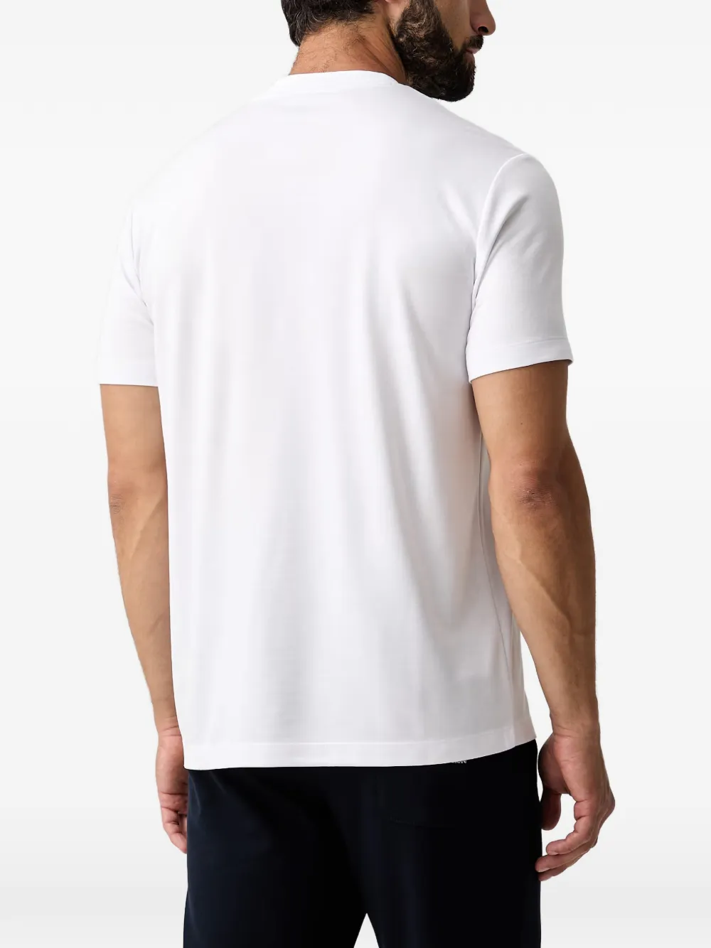 Ea7 Emporio Armani T-shirt met logodetail Wit