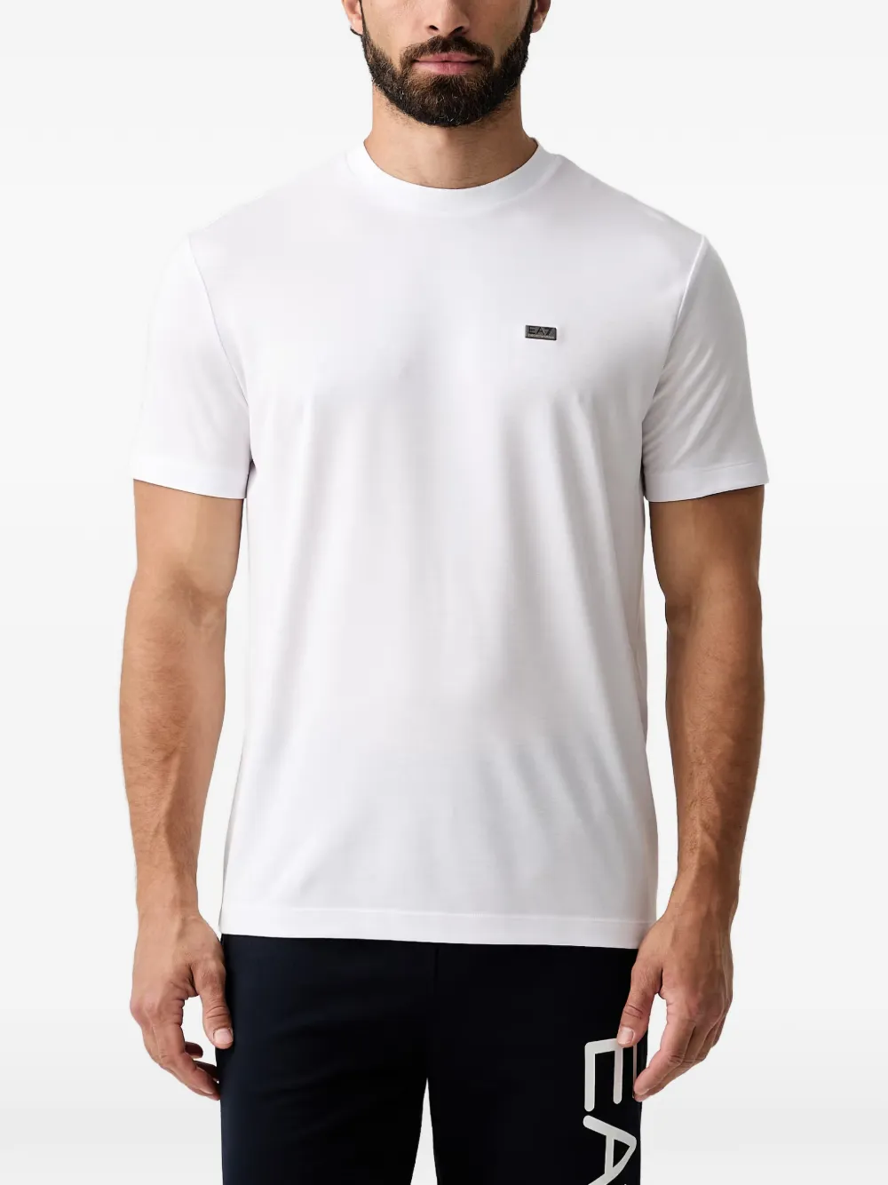 Ea7 Emporio Armani logo-detail T-shirt - Bianco