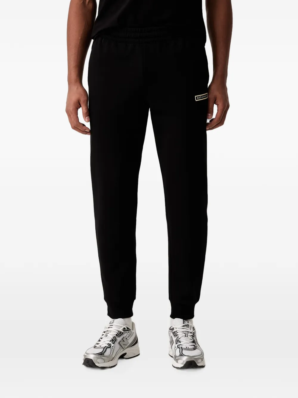 Ea7 Logo-patch Track Pants In Multi