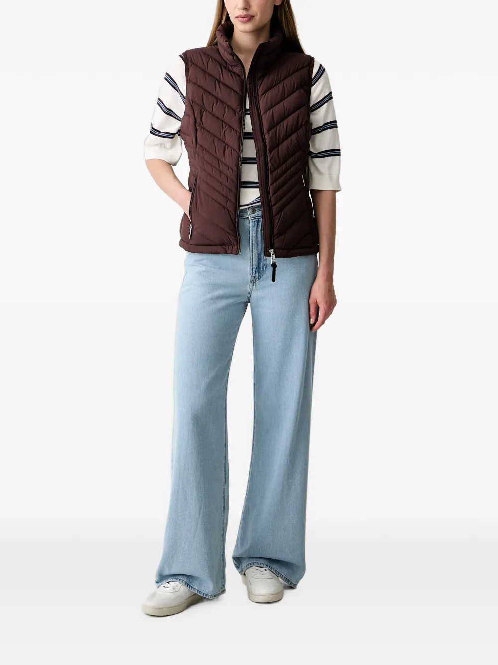 DKNY Gewatteerde bodywarmer Bruin