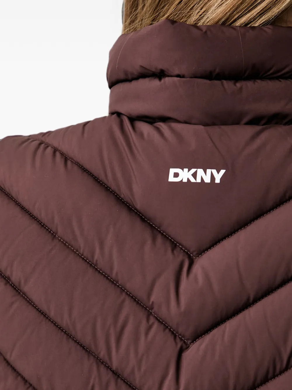 DKNY Gewatteerde bodywarmer Bruin
