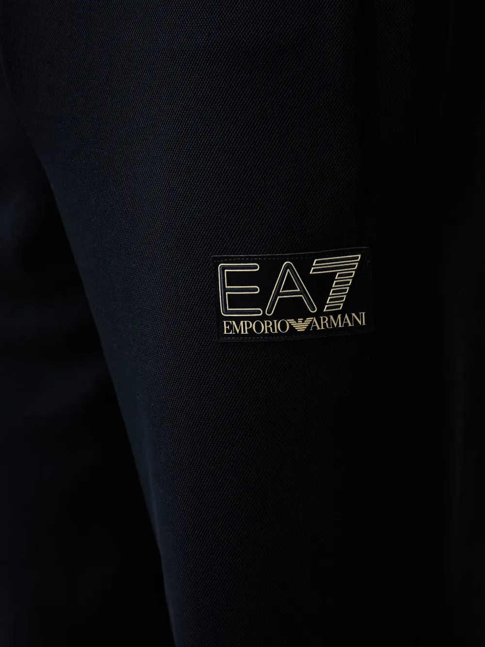 Ea7 Emporio Armani logo-patch track pants Zwart