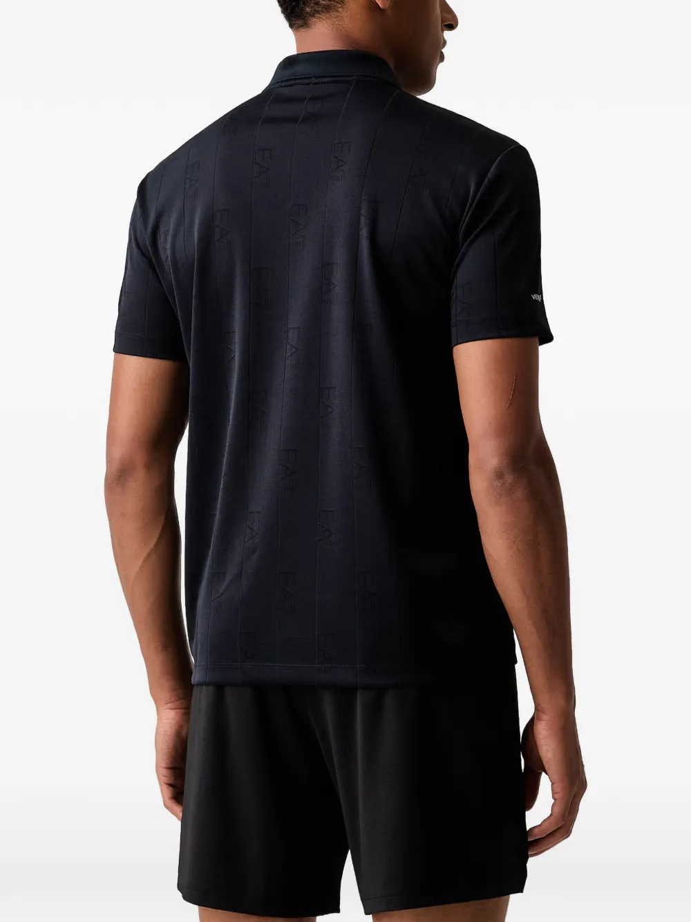Ea7 Emporio Armani Golf Pro poloshirt met korte mouwen en logoprint Blauw