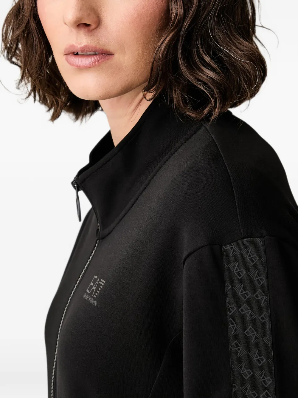 Ea7 Emporio Armani Trainingsjack met logoprint Zwart