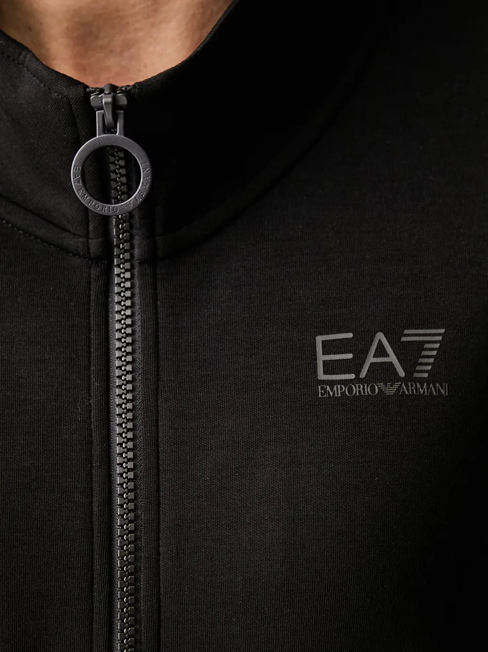Ea7 Emporio Armani Trainingsjack met logoprint Zwart