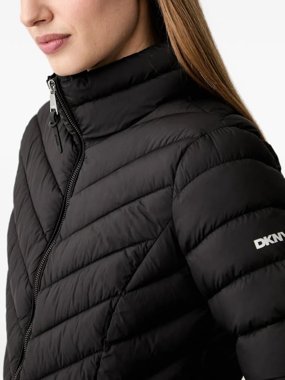 DKNY Gewatteerd donsjack Zwart