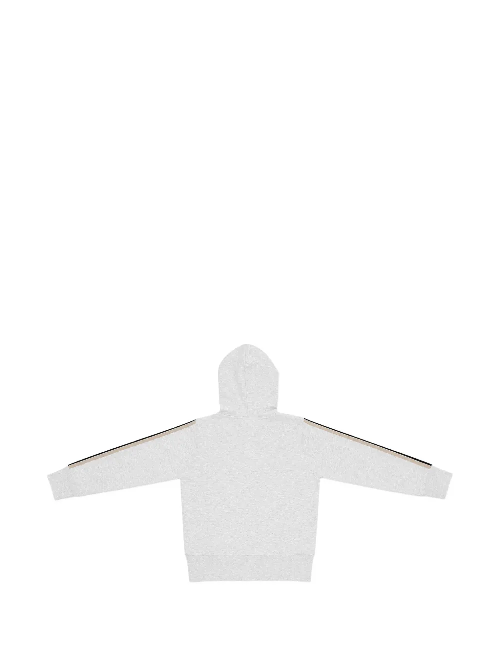 Palm Angels Kids logo-print side-stripe hoodie Grijs