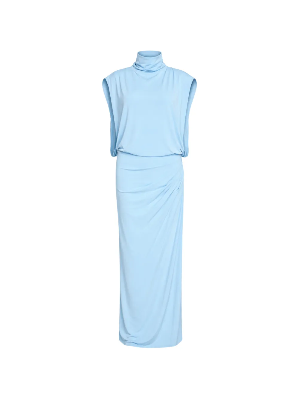 SIMKHAI Vale draped jersey slim-fit midi dress
