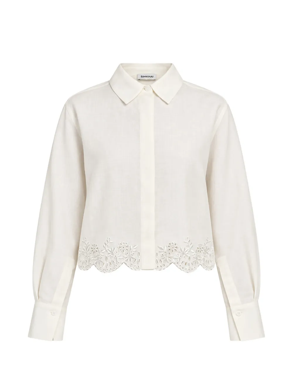 SIMKHAI chemise Ames brodée - Blanc SIMKHAI chemise Ames brodée - Blanc