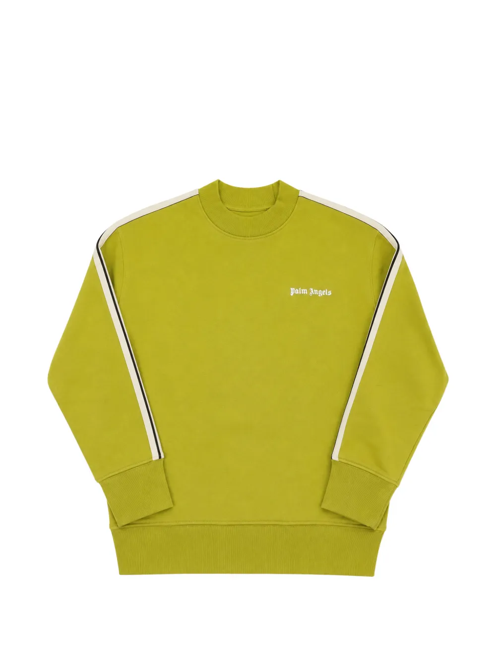 Palm Angels Kids logo-print side-stripe sweatshirt - Verde