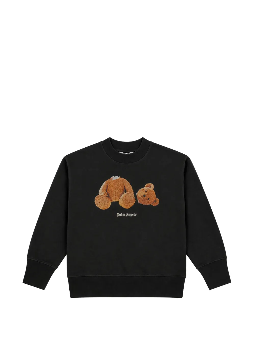Palm Angels Kids Bear-print sweater - Grigio