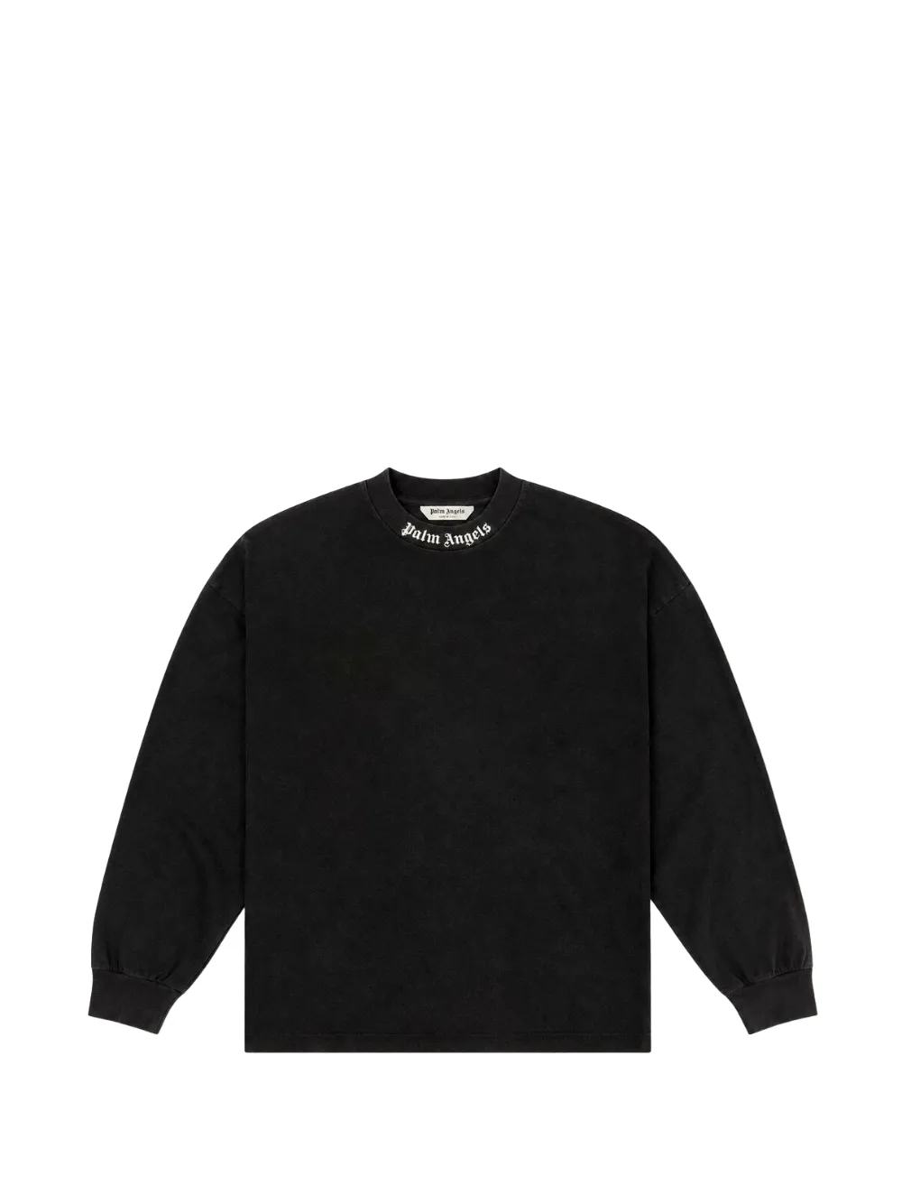 Palm Angels Kids logo-print long-sleeve T-shirt - Schwarz