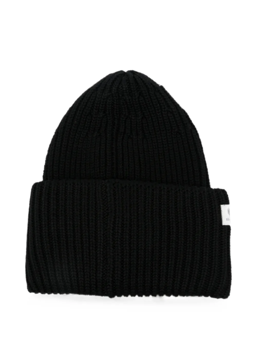 Nine In The Morning Umi-et Ribbed-knit Beanie Hat In Black