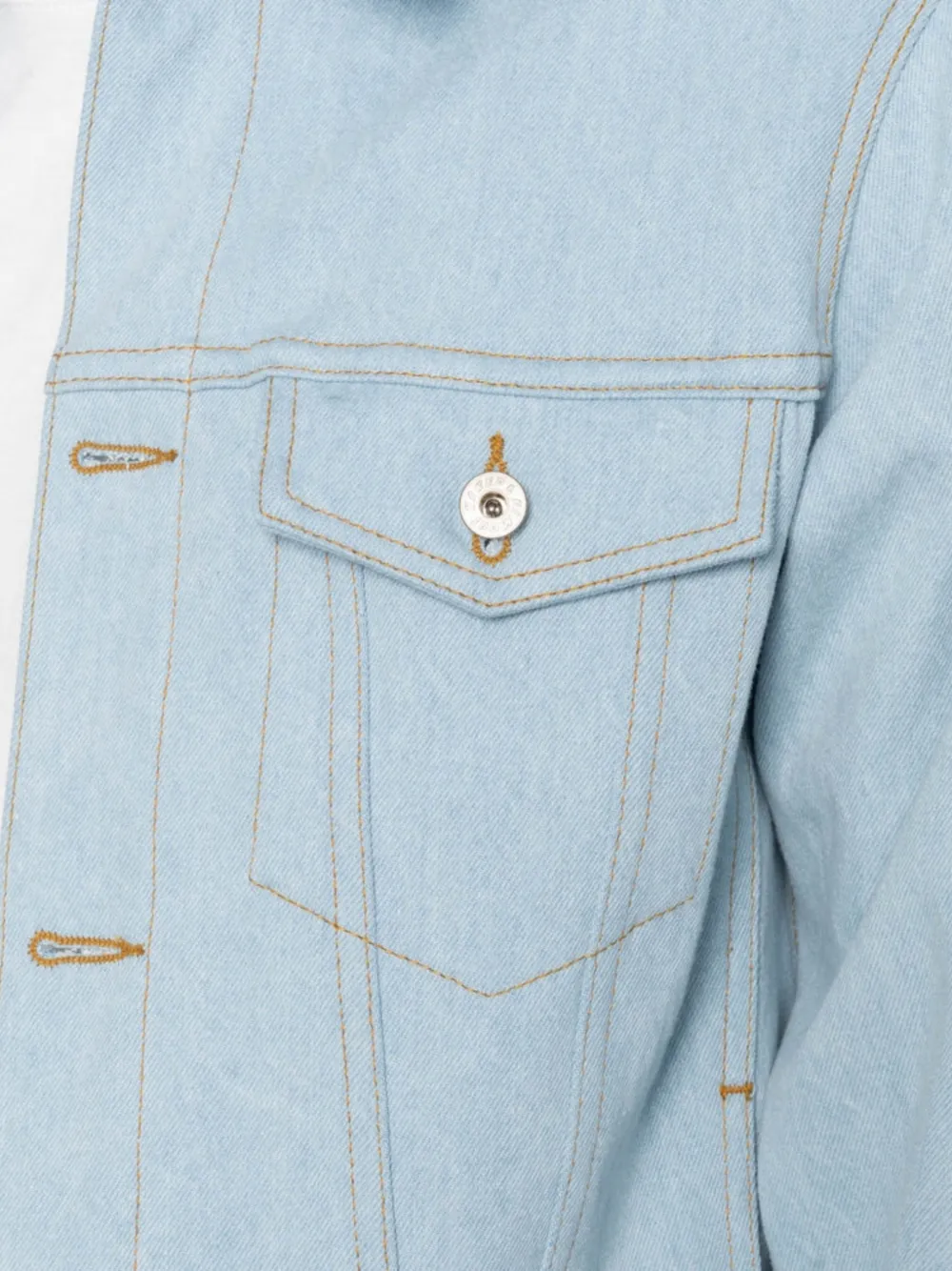 Naked and Famous Secret Agent denim jack Blauw