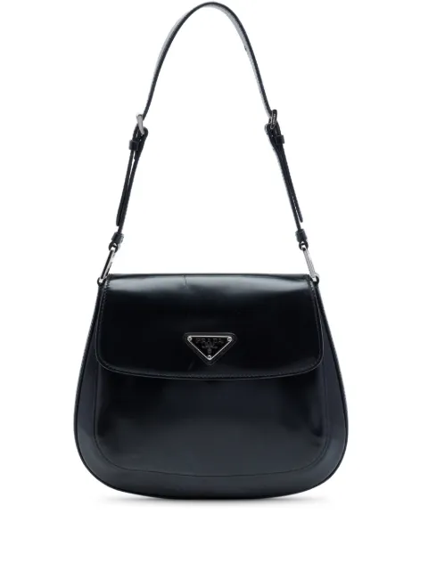 Prada Pre-Owned 2013-2026 Spazzolato Leather Cleo Flap shoulder bag
