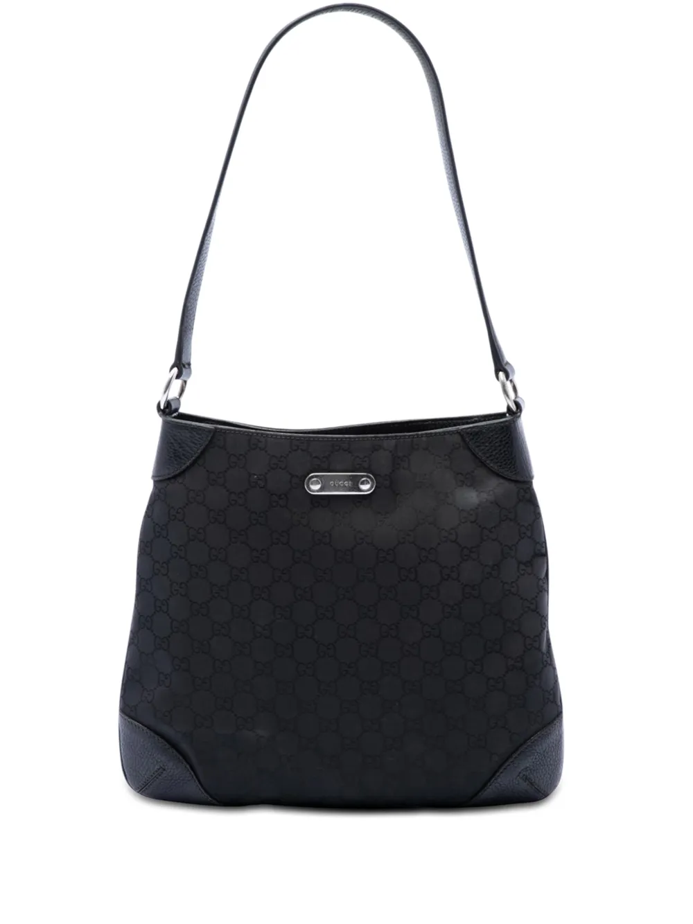Gucci Pre-Owned 2016-2026 GG Denim shoulder bag - Nero