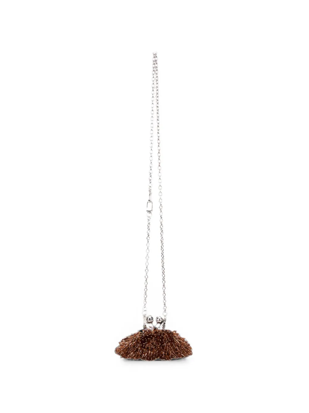 Weekend Max Mara Nano Pasticcino bag with gemstones - Marrone