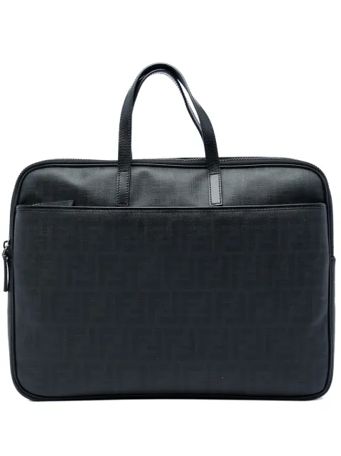 Fendi Pre-Owned 2010-2026 Zucca Spalmati business bag