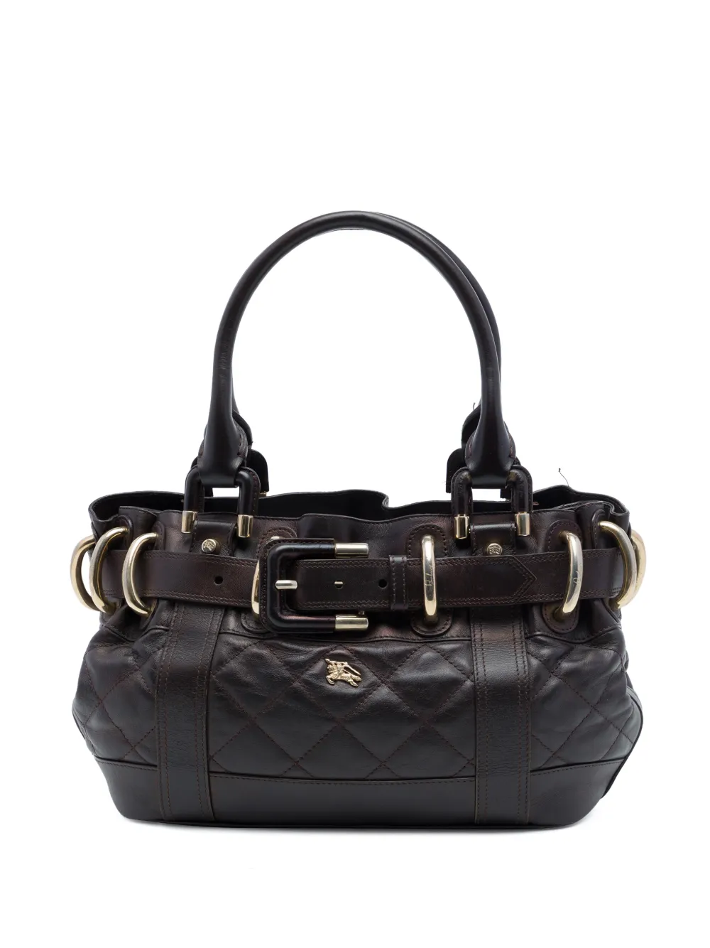 Burberry Pre-Owned 2000-2017 Baby Quilted Leather Beaton handbag - Marrone
