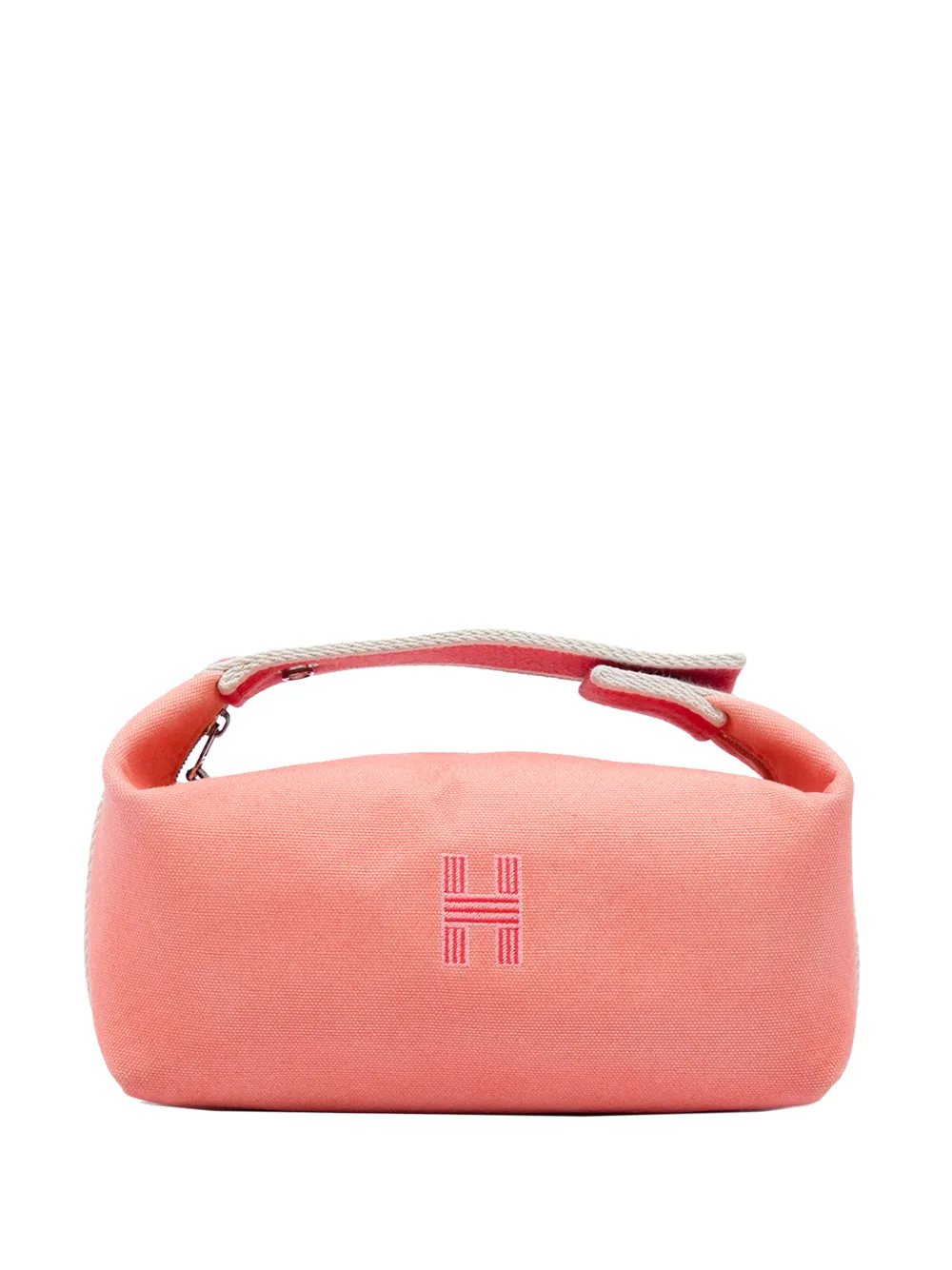 Hermès Pre-Owned 2000-2026 Small Toile Bride A Brac Case vanity bag - Pink