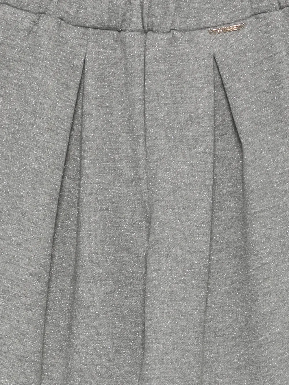 TWINSET Kids Trainingsbroek met plooien en glitter-effect Grijs