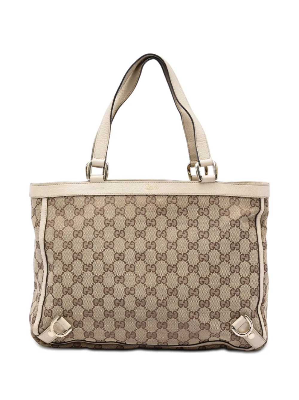 Gucci Pre-Owned 2016-2026 GG Canvas Abbey D Ring tote bag - Nude