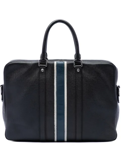 Louis Vuitton Pre-Owned 2017 Taiga Striped Porte Documents Voyage PM business bag