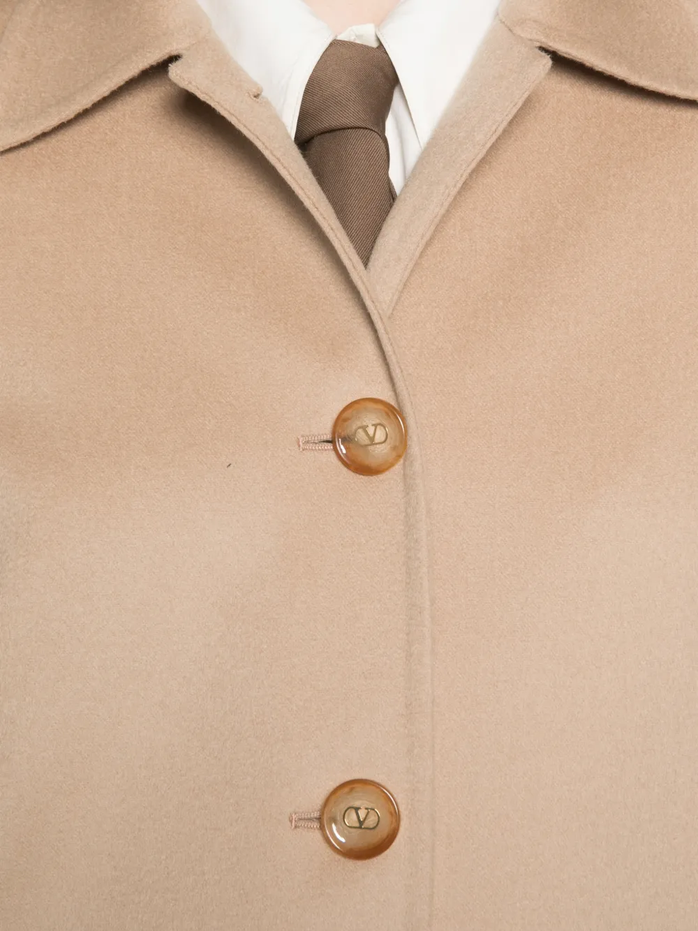 Valentino Garavani Wollen jas Beige