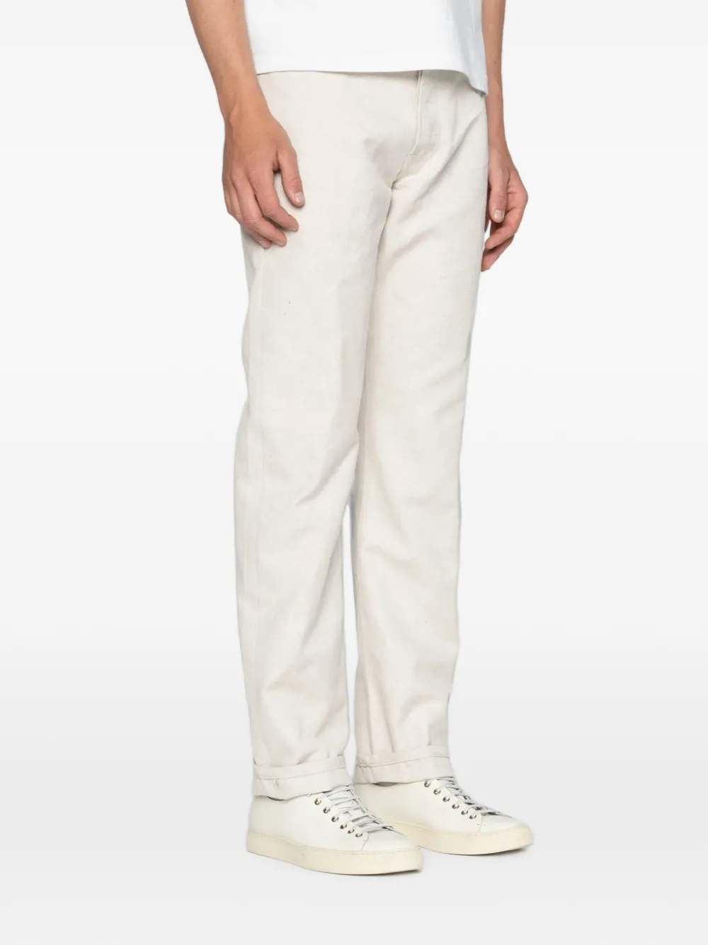 Naked and Famous True Guy straight jeans Beige