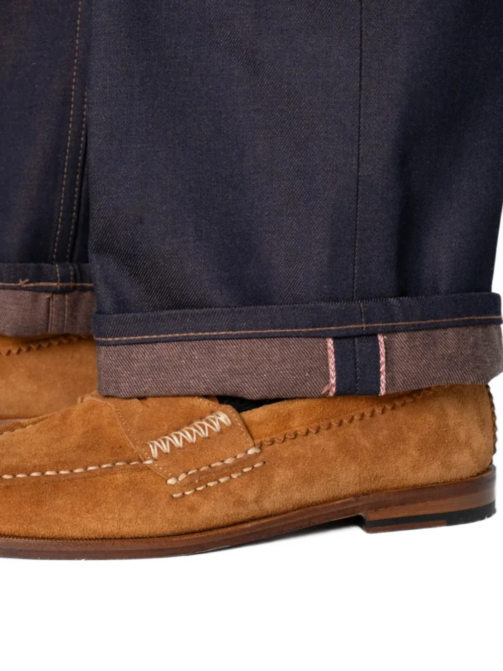 Naked and Famous Strong Guy Chocolate Milk jeans Blauw