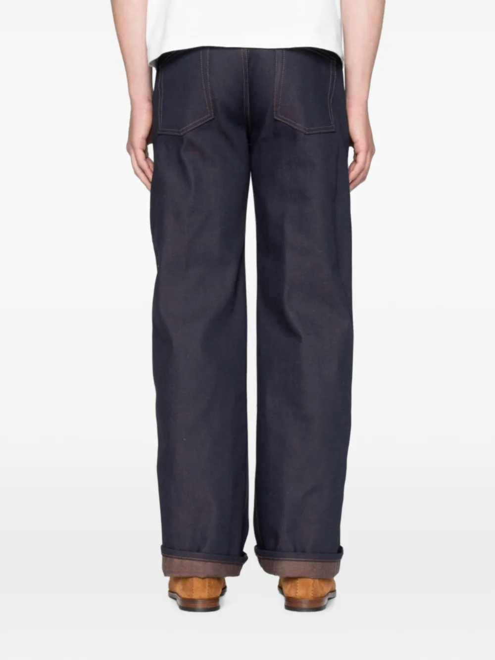 Naked and Famous Strong Guy Chocolate Milk jeans Blauw