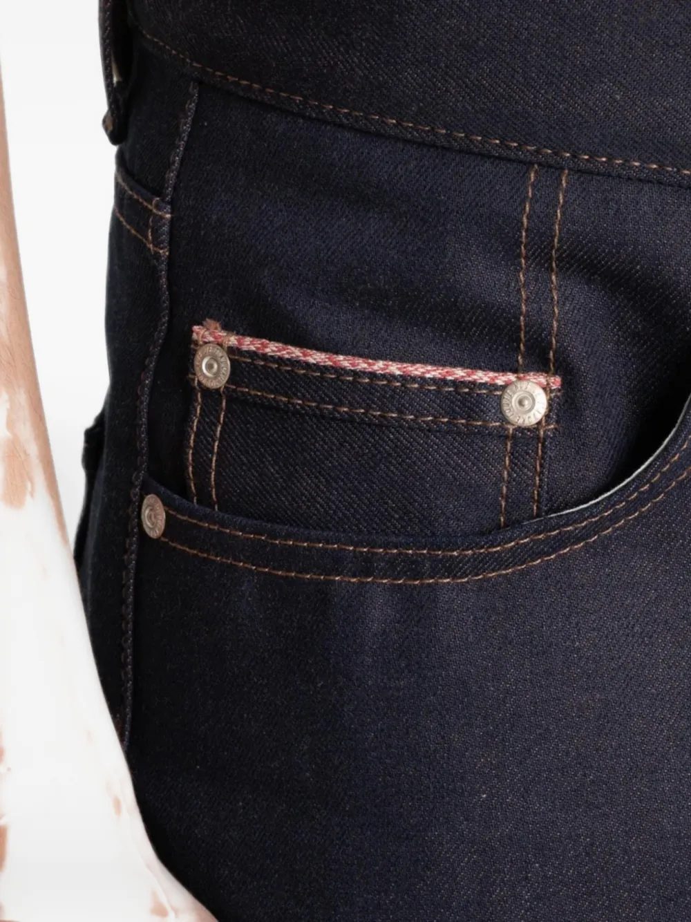 Naked and Famous Strong Guy Chocolate Milk jeans Blauw