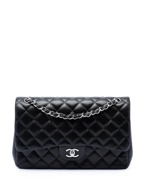 CHANEL Pre-Owned bolsa de hombro Double Flap jumbo de piel de cordero 2012