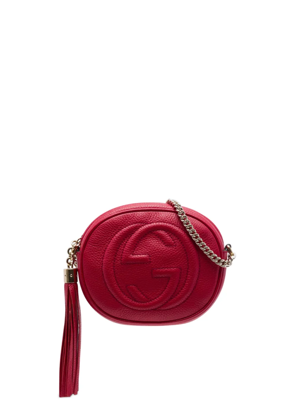 Gucci Pre-Owned 2016-2026 Mini Pebbled Calfskin Soho Chain crossbody bag - Rot
