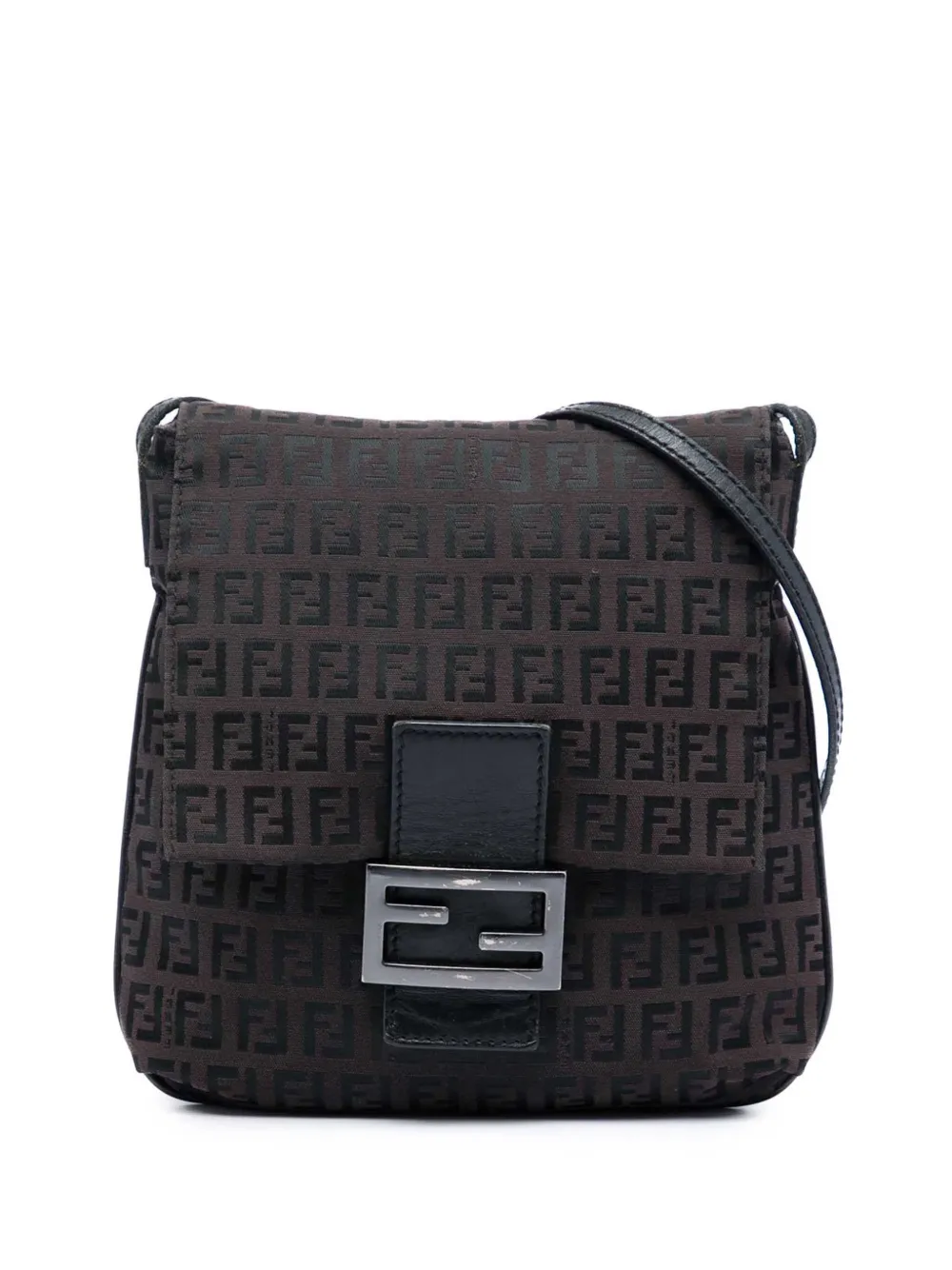 Fendi Pre-Owned 2000-2010 Zucchino Canvas crossbody bag - Braun