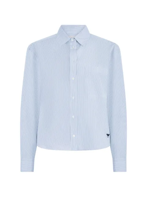 Weekend Max Mara camisa con rayas verticales y bolsillo en el pecho