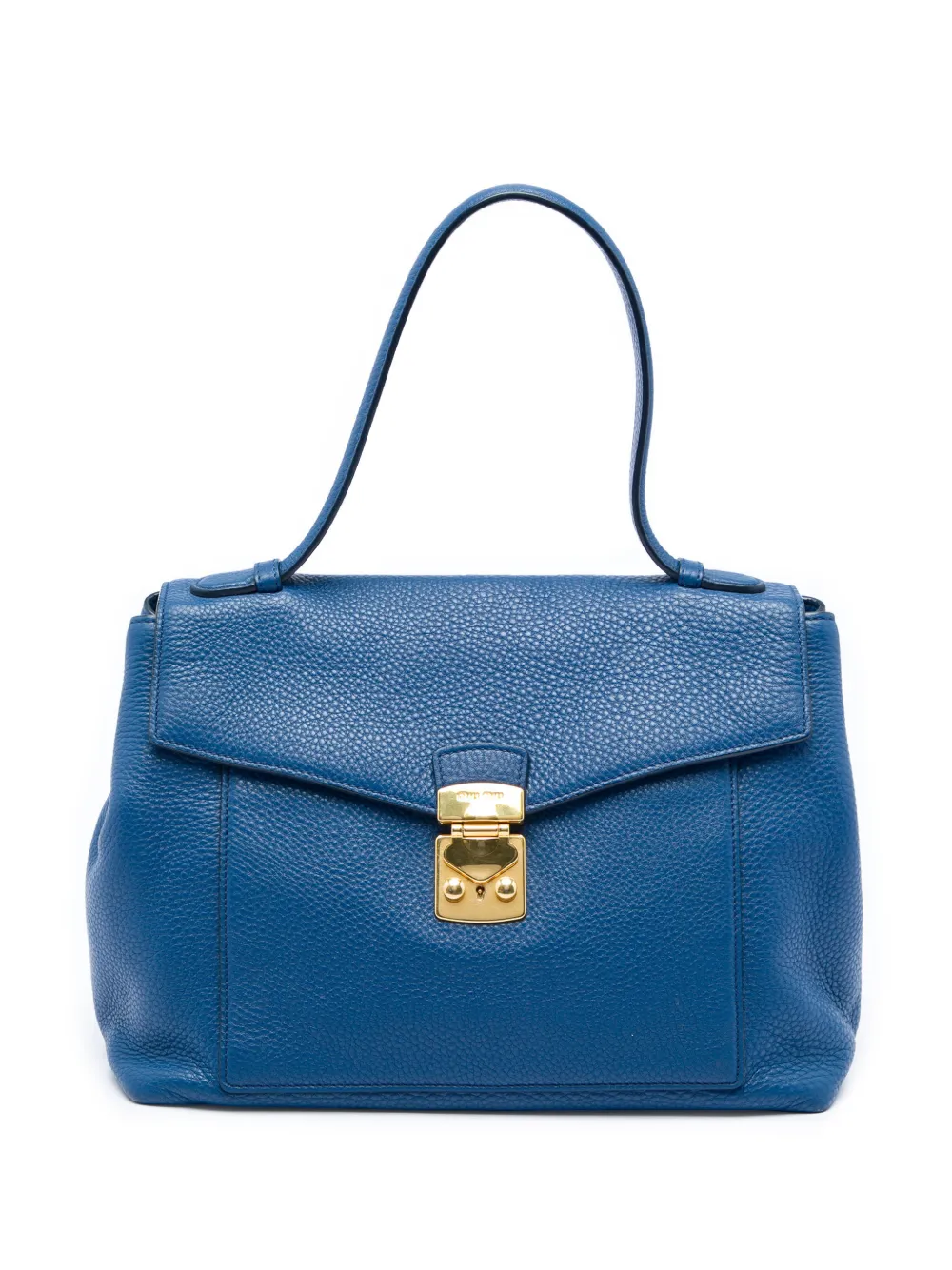 Miu Miu Pre-Owned 2010-2026 Vitello Daino Top Handle Bag handbag - Blau