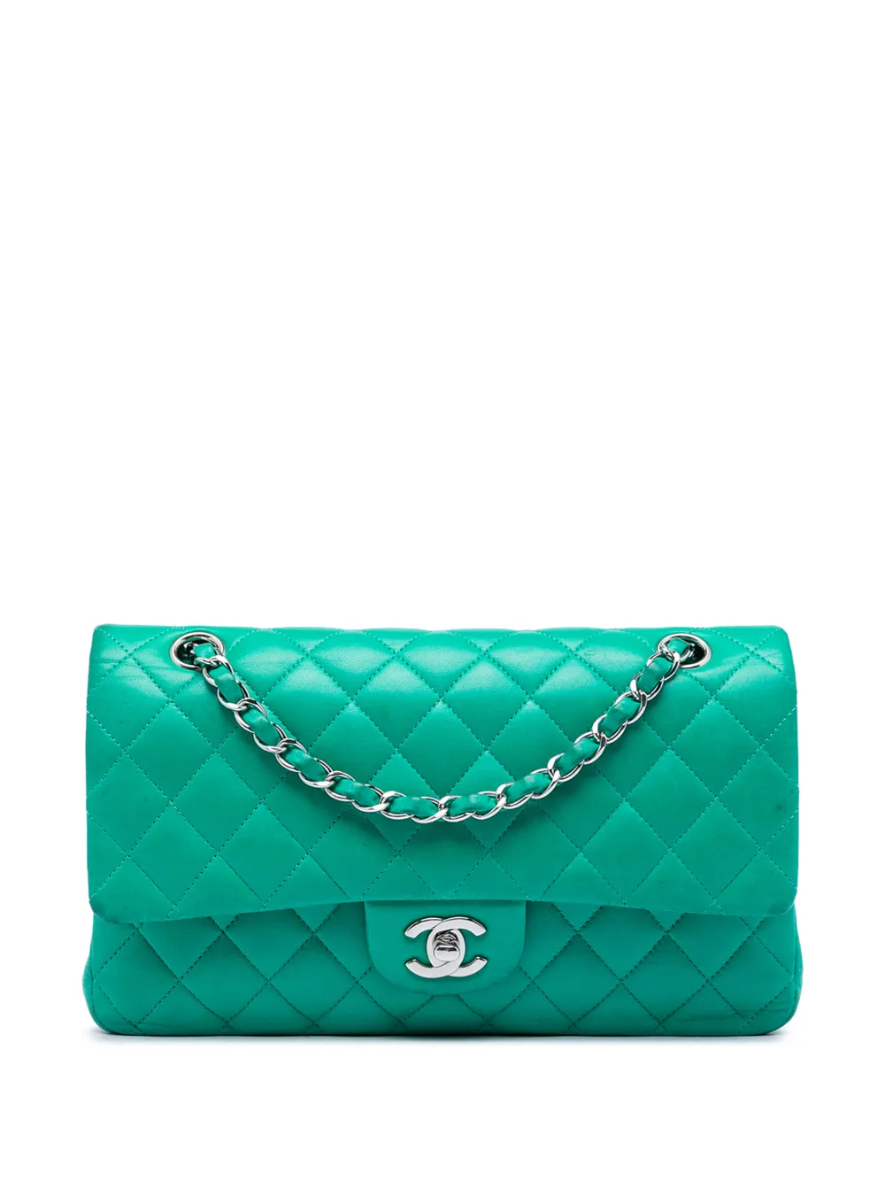 CHANEL Pre-Owned 2012 Medium Classic Lambskin Double Flap shoulder bag - Grün