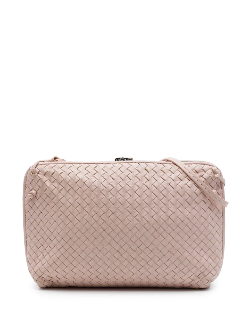 Bottega Veneta Pre-Owned 2012-2026 Large Nappa Intrecciato Nodini crossbody bag - Pink