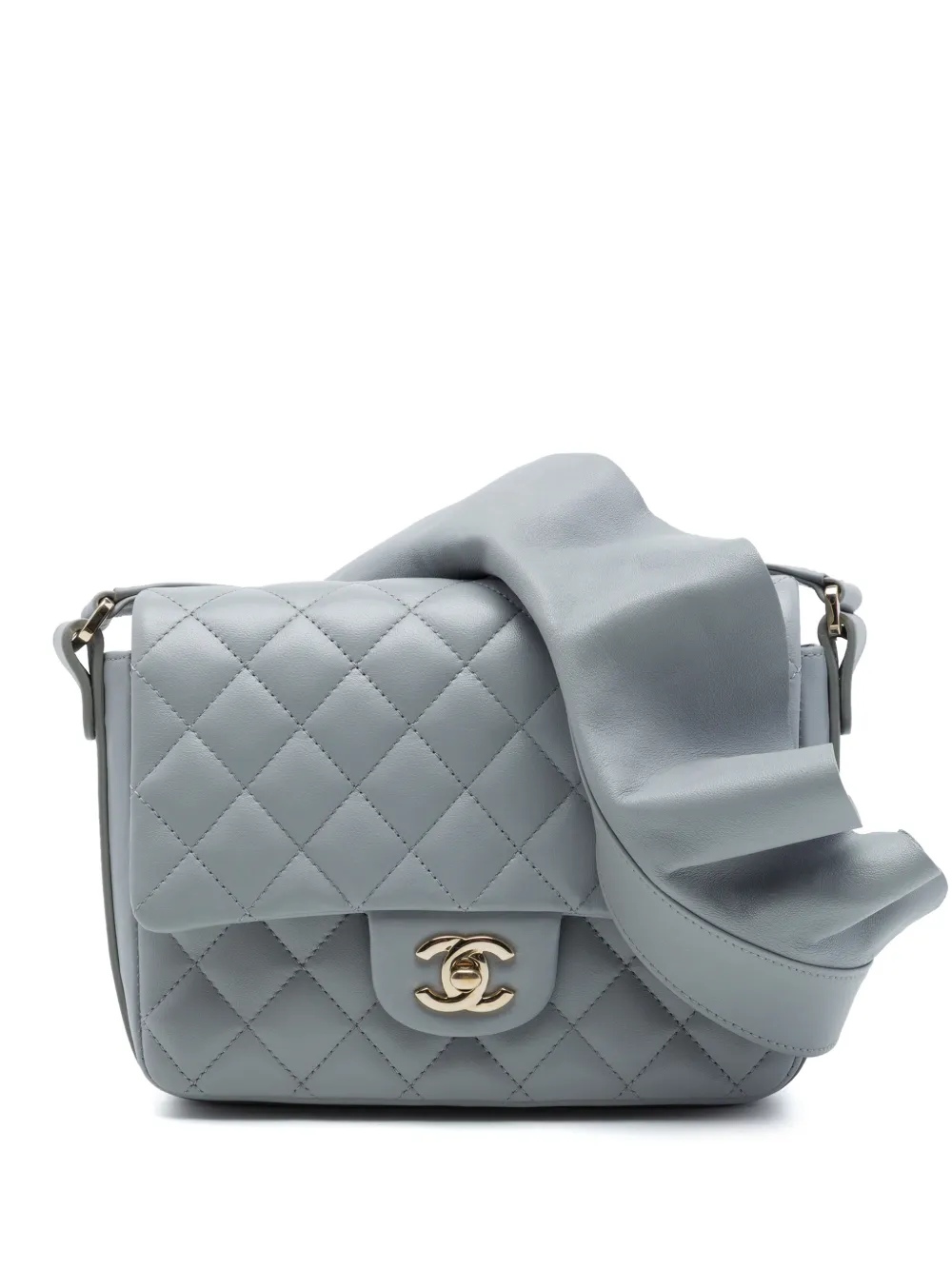 CHANEL Pre-Owned 2020 Quilted Calfskin Bolero de Chanel Flap crossbody bag - Grau